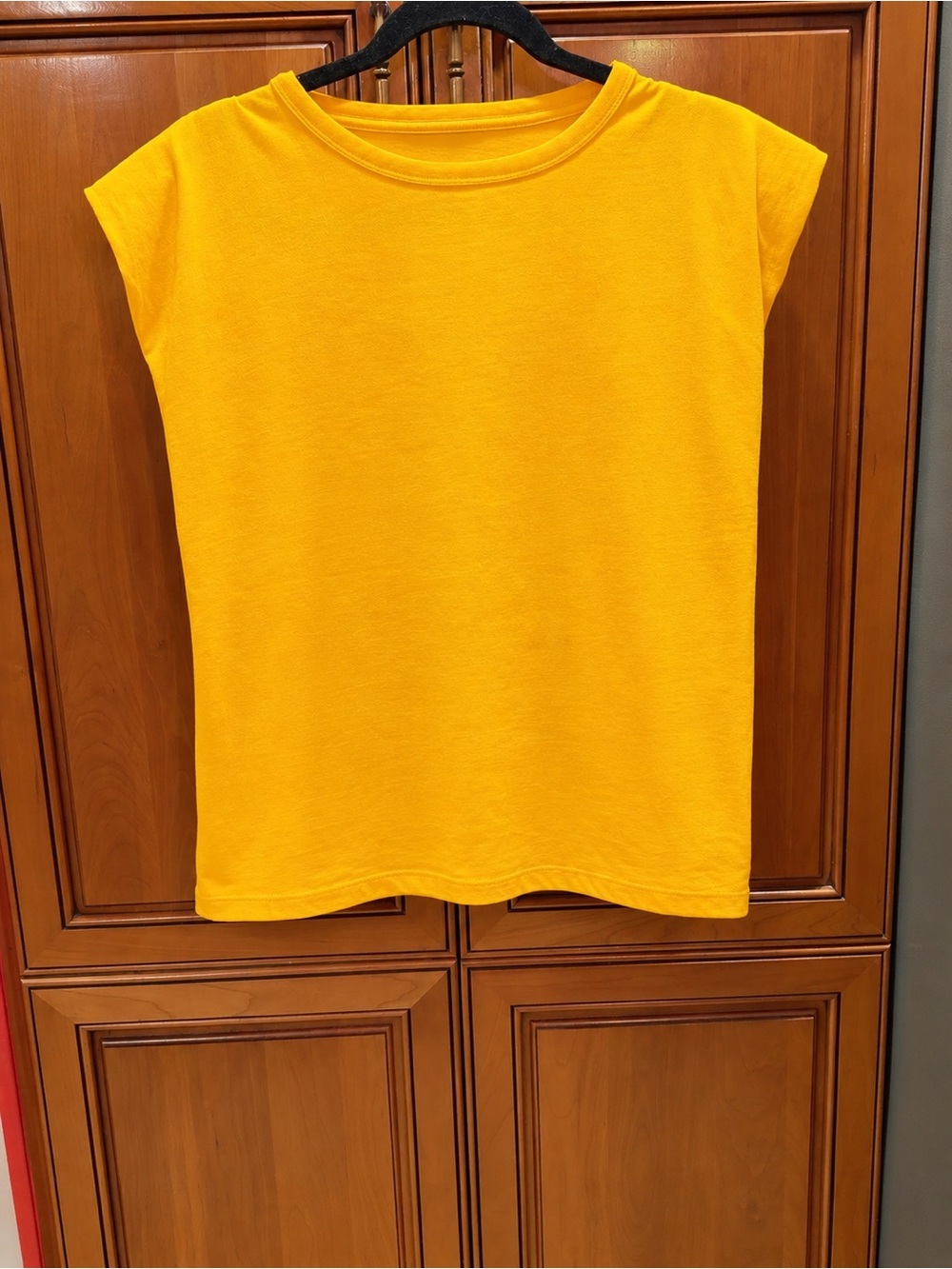 French Connection Women's Tank Top in Vibrant Orange with shoulder pads